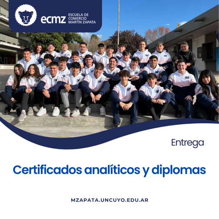 imagen Comienza la entrega de certificados analíticos y diplomas a egresados de la promoción 2025