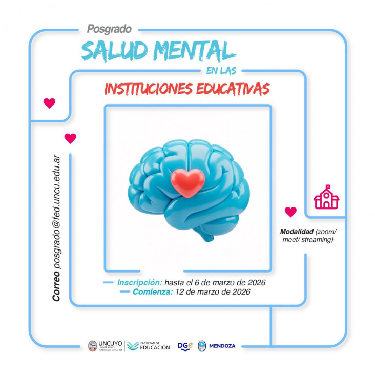 imagen Abrieron las inscripciones para el posgrado Salud Mental en las Instituciones Educativas