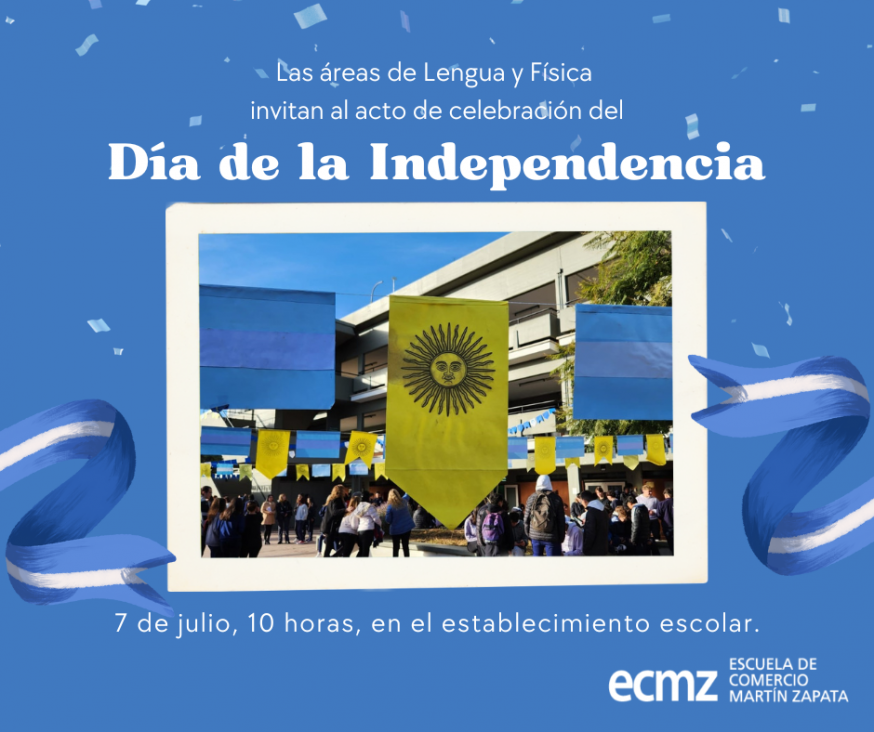 imagen Invitación al acto del día de la Independencia