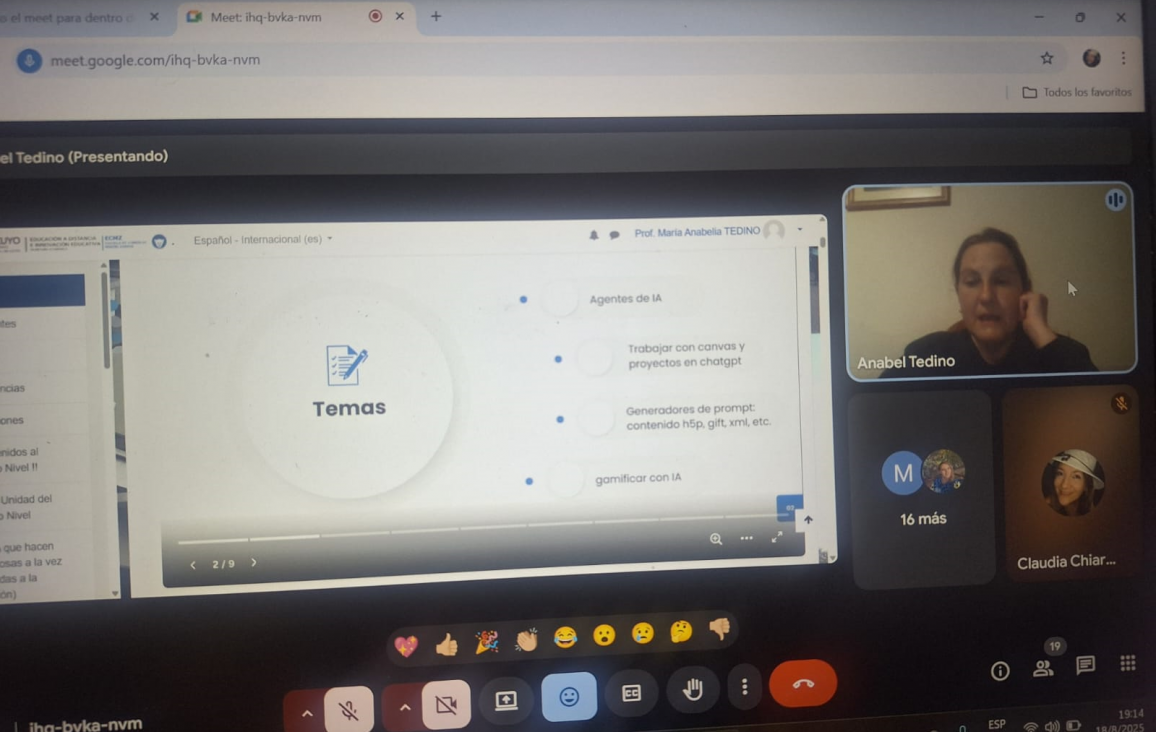 imagen Segunda etapa del Taller de Actividades Educativas con Inteligencia Artificial