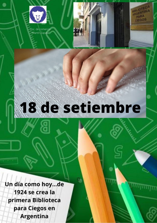 imagen 18 de septiembre: día de la Biblioteca para Ciegos