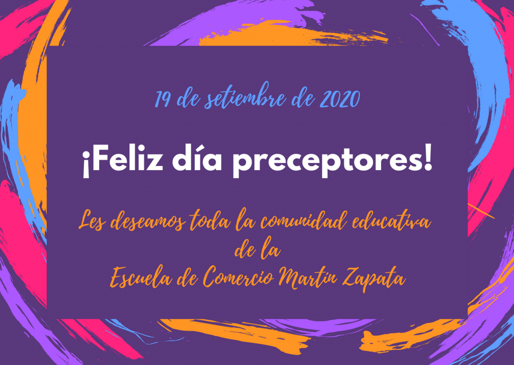 imagen Hoy es el día del Preceptor y la Preceptora ¡Felicidades y gracias!