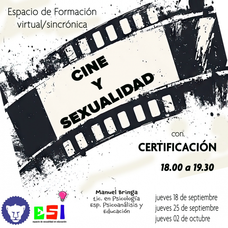 imagen Taller Cine y Sexualidad: articulaciones psicoanalíticas para el ámbito educativo