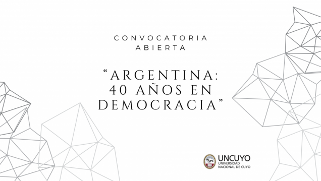 imagen La UNCUYO convoca a presentar trabajos con temáticas relacionadas a la democracia