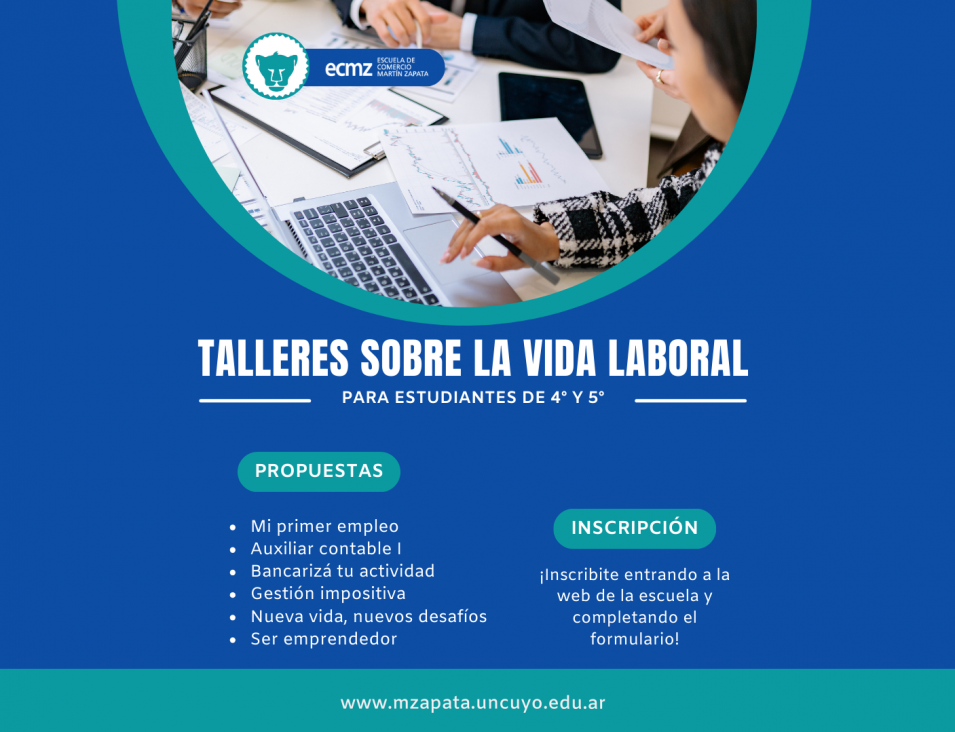 imagen Se ofrecerán talleres sobre la vida laboral a estudiantes de cuarto y quinto año