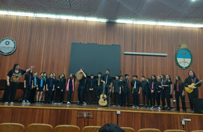 imagen El Coro de alumnos participó de un concierto en San Juan
