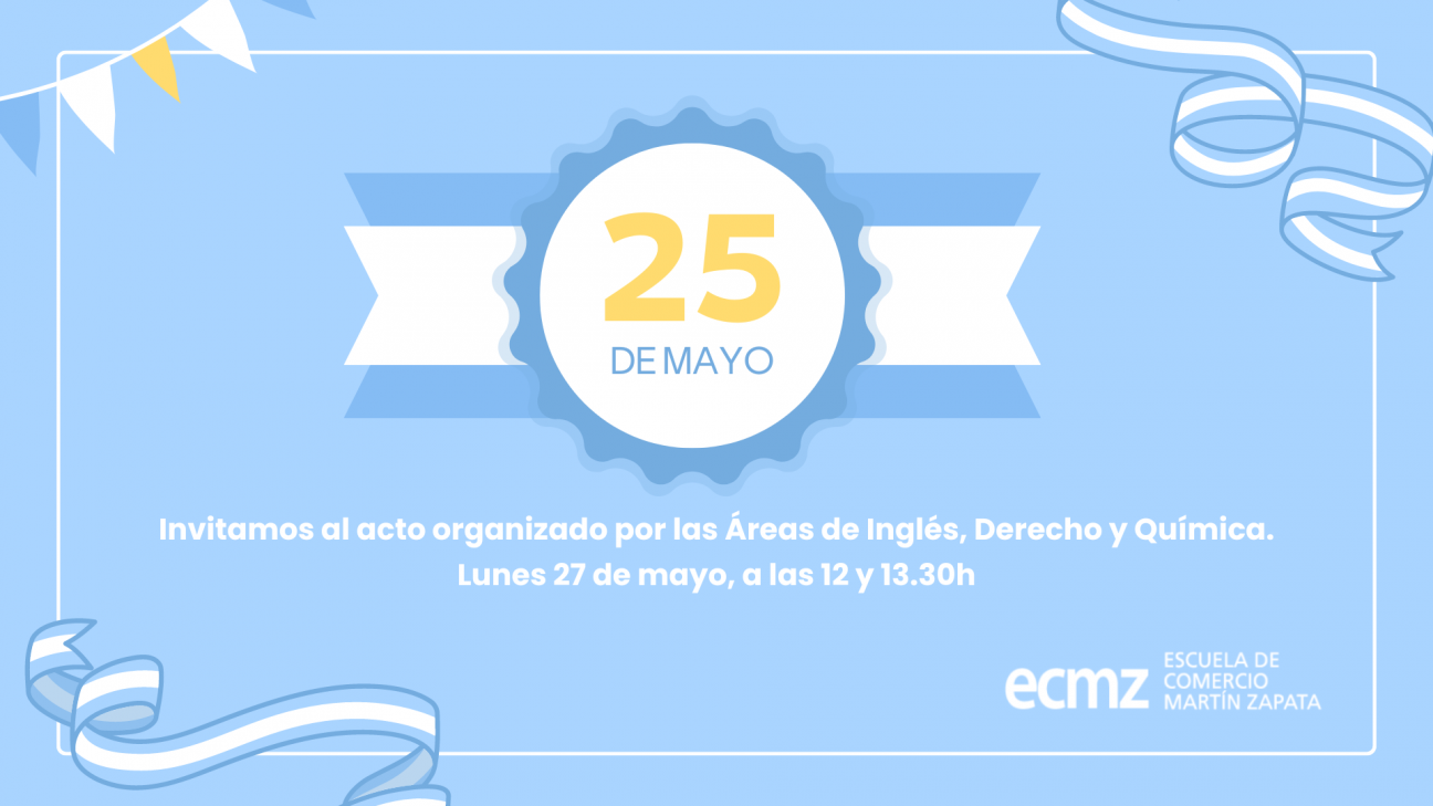 imagen Invitación al acto del 25 de mayo