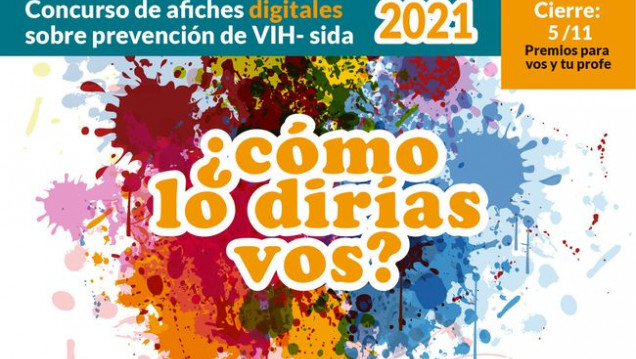 imagen Concurso de afiches digitales sobre prevención de VIH-sida 2021