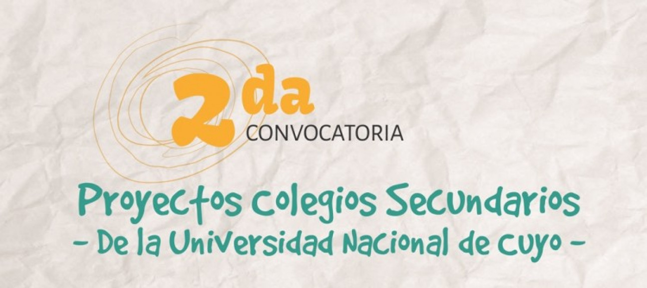 imagen Segunda Convocatoria a Colegios de la UNCuyo