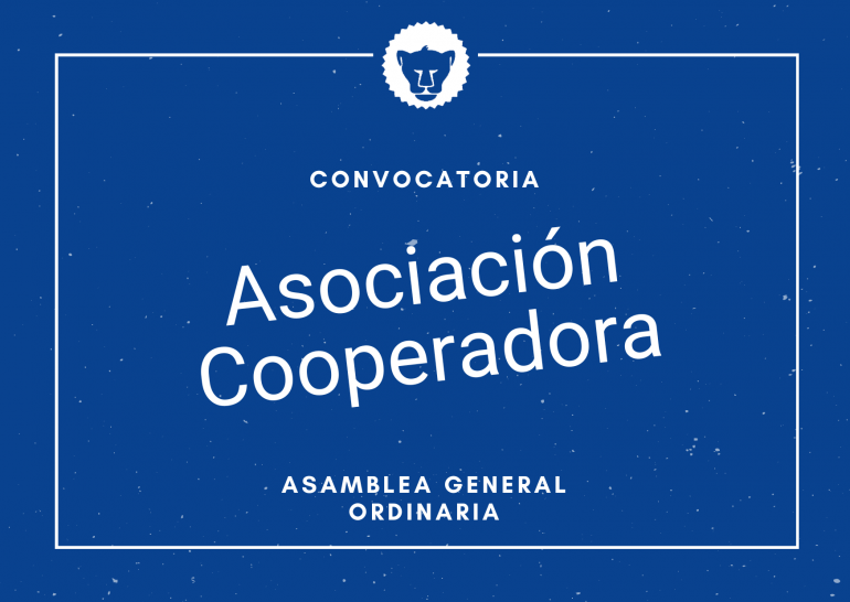 imagen Asociación Cooperadora: invitación a Asamblea General Ordinaria