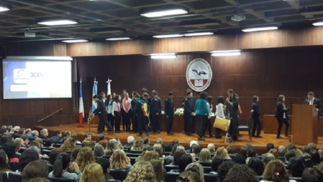 imagen El Coro de alumnos participó en la inauguración de un Congreso de la UNCuyo
