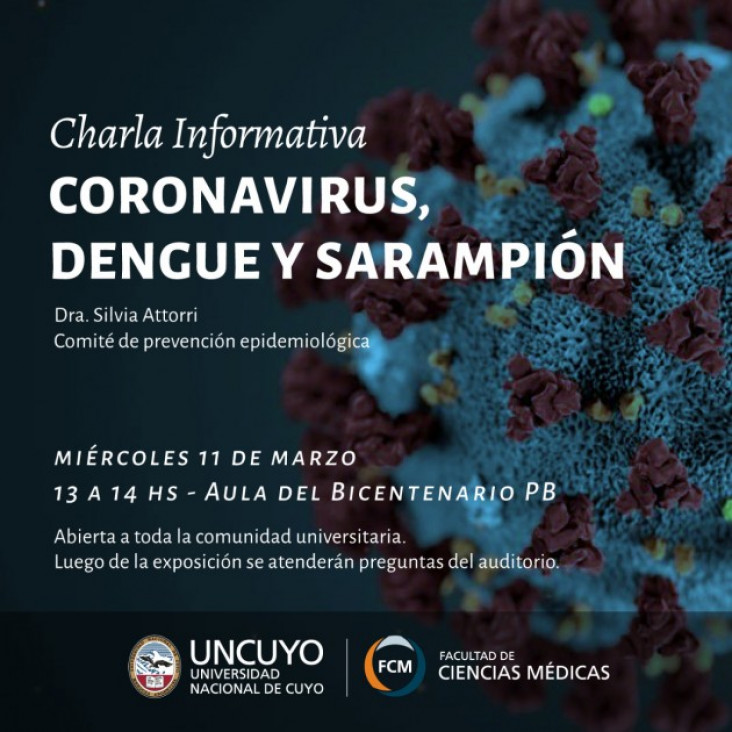 imagen En una charla, informarán sobre Coronavirus, Dengue y Sarampión