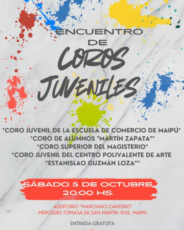 imagen El Coro de Alumnos participará de un Encuentro de Coros Juveniles