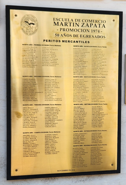 imagen Placa recordatoria