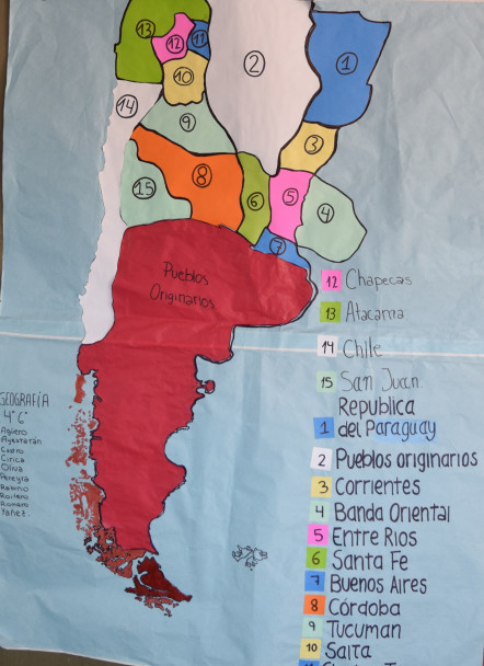 imagen Proyecto de geografía: mapas temáticos del territorio argentino en 1816