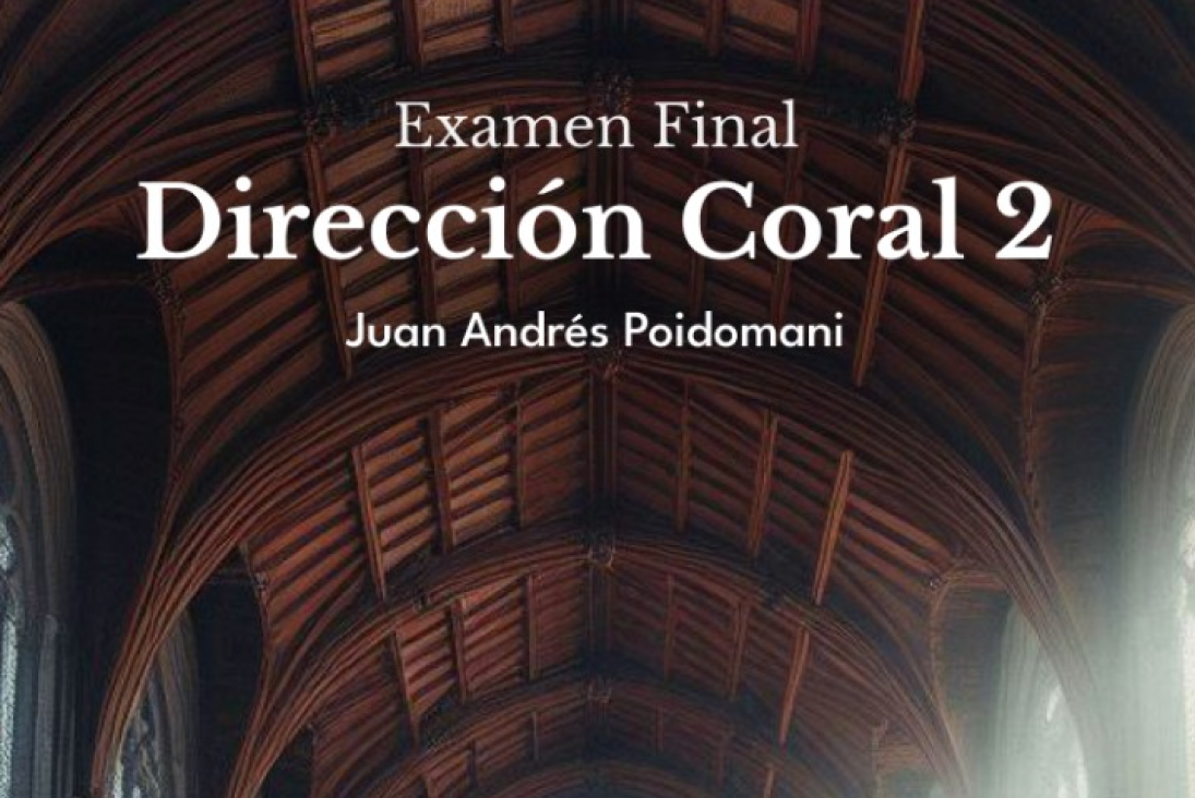 imagen Un egresado e integrante del coro rendirá el examen final de dirección coral