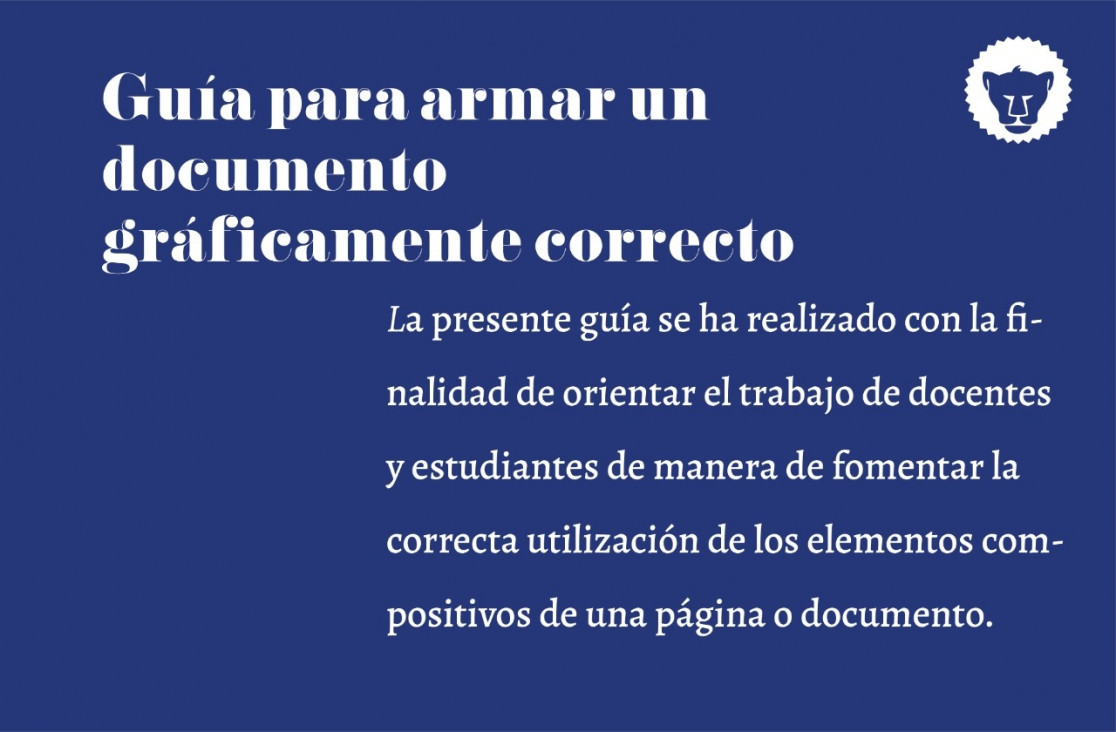 imagen Guía para armar un documento gráficamente correcto