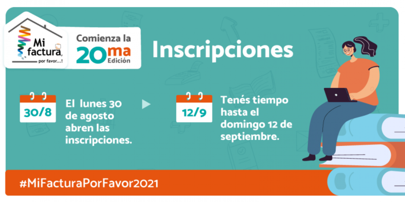 imagen Comienzan las inscripciones para el Certamen Federal ¡Mi factura, por favor…! 2021