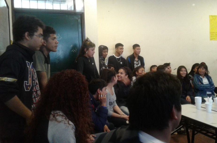 imagen El Centro de Estudiantes Martín Zapata capacita a jóvenes de la escuela Quino