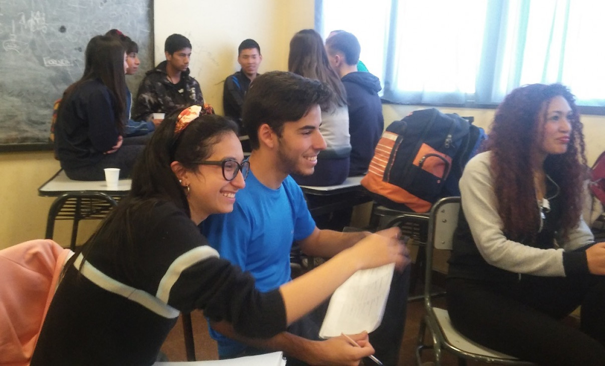 imagen El Centro de Estudiantes Martín Zapata capacita a jóvenes de la escuela Quino