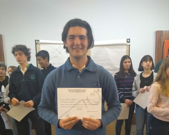 imagen Renzo es campeón de primer nivel de la Olimpíada Matemática Cuyana