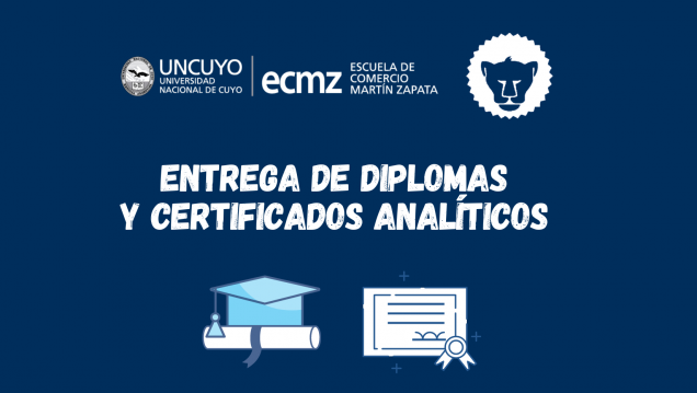 imagen Entrega de certificados analíticos y diplomas a estudiantes de la promoción 2020