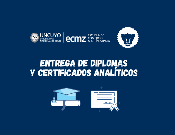 imagen Entrega de certificados analíticos y diplomas a estudiantes de la promoción 2020